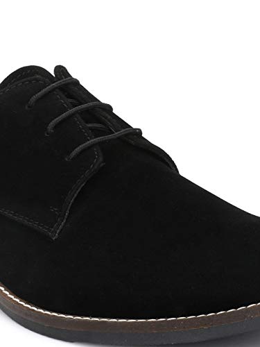 Image of HiREL'S Premium Suede Derby Smart Casual Shoes for Men | Office Soft Cushioned Corporate Casuals