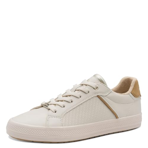s.Oliver Damen Sneaker flach Leicht Bequem, Beige (Beige), 40 EU