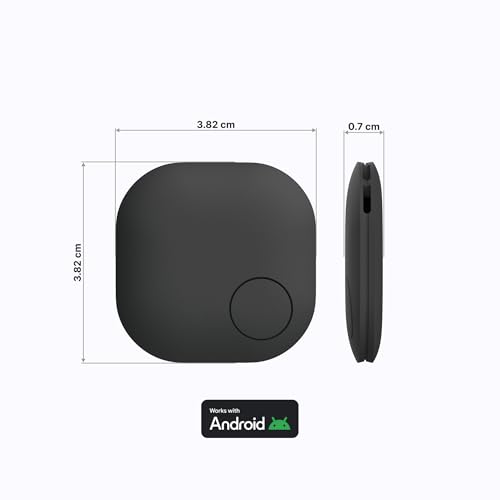 JioTag Go |India's First Android Tag | Google Find My Device Item Finder| Worldwide Tracking for Keys, Wallets, Luggage, Gadgets and More|1+1 Year Battery|No SIM Needed|BT 5.3|for Android Only