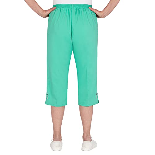Alfred Dunner Women's Petite Grommet Cuff Capri2
