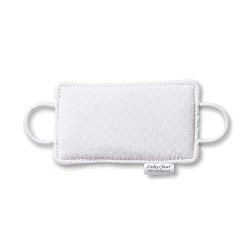 The Original Cushy Closer Door Cushion- White- | No More Noisy Doors! | Door Latch Cover- Baby Safety for Quiet Doors- Childproofing