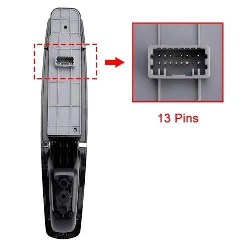 Bouton lève vitre 809610017R interrupteur commande avant gauche Scenic - 3