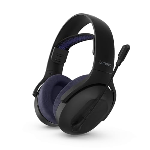 Lenovo Legion H410 Casque de Jeu sans Fil | Casque de Jeu | Noir/Violet foncé