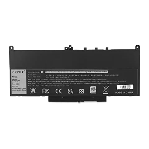 CRLYLC Batería de 55Wh para DELL Latitude E7270 E7470 Cover