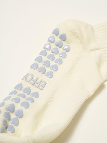Image of Shapes Studio Half Calf Grip Socks, Cute Fruit Pilates Socks, Ruffle Socks, Non-Slip for Barre Yoga