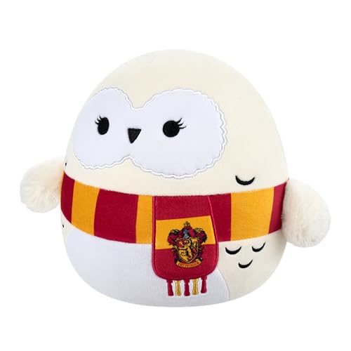 Squishmallows SQWB00466 - Harry Potter Hedwig mit Schal 25 cm, offizielles Jazwares Plüsch, superweiches Kuscheltier