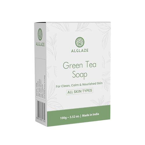 Image of Green Tea Soap With Shea Butter & Jojoba Oil | Cleanses, Calms & Nourishes | 100 g