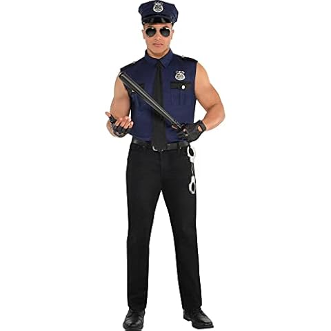 amscan Muscle Cop Costume for Adults Cover