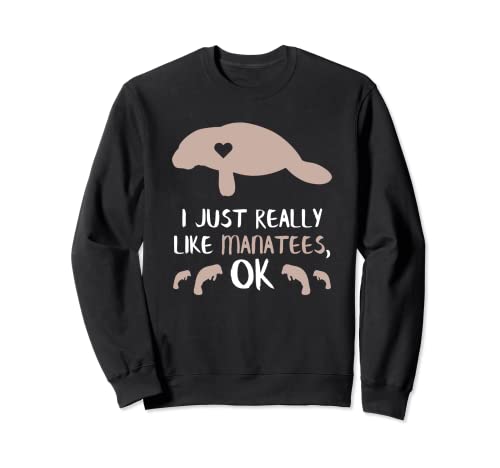 Manatee Geschenkidee Manatee Bekleidung Tier Neuheit Artikel Sweatshirt