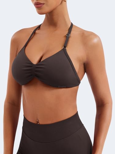 Image of VOYJOY Impact Strappy Bra Sports Bras for Women Basic Workout Gym Yoga Bra