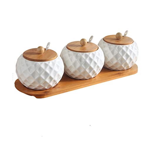 Tarros grandes de cerámica para aceite, aceite de chile y sal, recipientes versátiles para condimentos de cocina china, perfectos para cocinar en casa y nización, paquete de 6