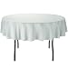 LinenTablecloth 70-Inch Round Polyester Tablecloth Silver