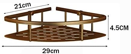 Panier de douche en laiton d'angle au design éventail chic - 3