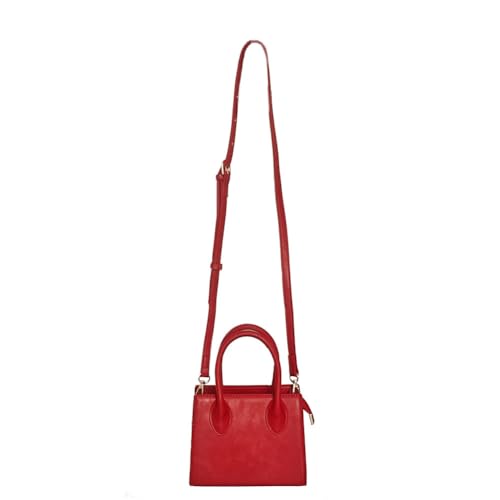 Bolso bandolera pequeño para mujer de cuero sintético miniatura 7