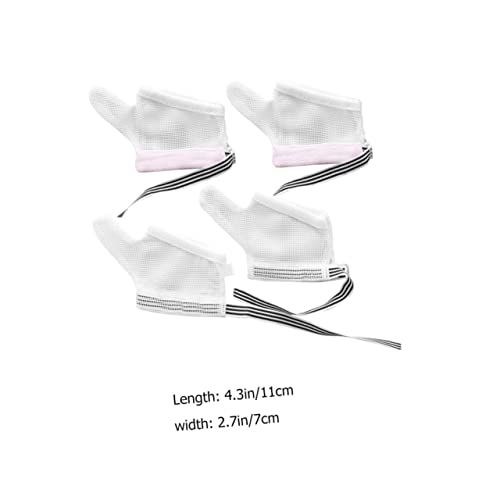 2pairs Stop Thumb Sucking Thumb Guard Mesh Breathable Gloves for Boys and Girls Comfortable2