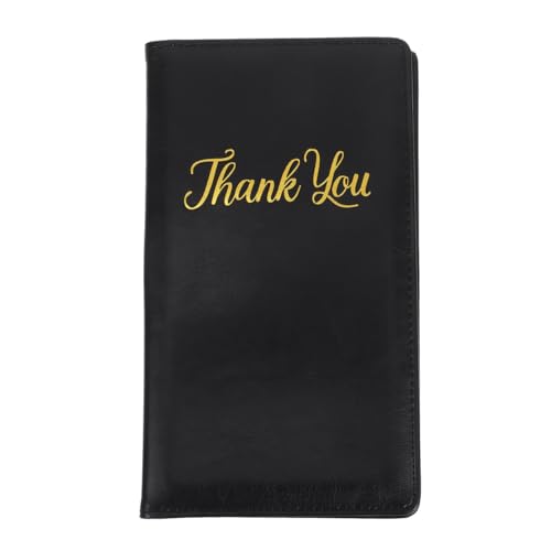 Carnet de serveur noir pour la gestion de restaurant et le service en terrasse