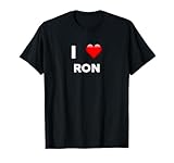 Photo Gallery maglietta con scritta "i love ron" maglietta Photo Gallery maglietta con scritta "i love ron" maglietta