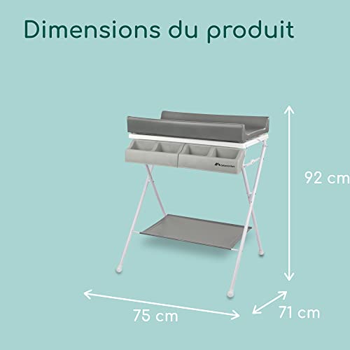 BEBECONFORT Baltic Table à langer et baignoire 2en 1 Pliable De la naissance à 11kg Gray Mist - vue 8