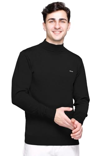 Image of GODFREY Woolen Full Sleeve Sweaters for Men Winter Wear - Turtle Neck Pullover for Men Stylish