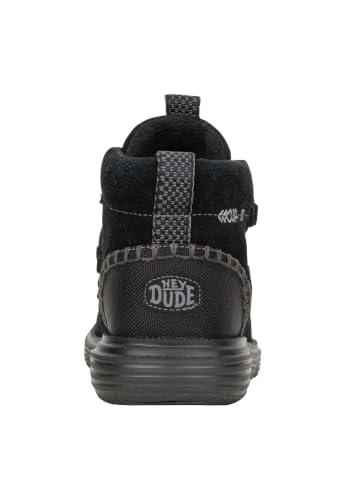 HEYDUDE Women's Reyes Suede Ankle Boot, Black/Black Size 12 |Water Repellant - image 3