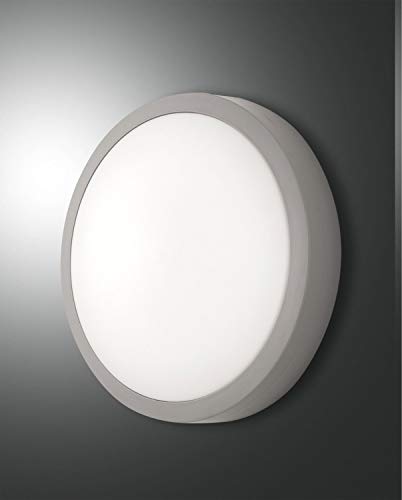 Fabas Luce LED Deckenleuchte AXEL, 1x 18W, 3000K, 1300lm, IP65, grau