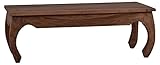 MiaMöbel Couchtisch Colombo 90x40x45 cm Kolonialstil Massivholz Sheesham Sheesham Natur