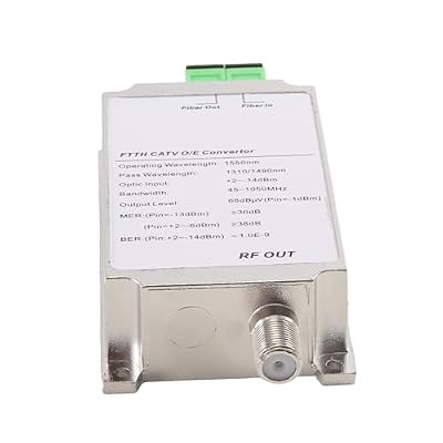 Mini CATV FTTH Receiver Fiber Optical WDM Node RF Converter Triplexer Minimode Indoor AGC 1310nm/1550nm without Power, Fine Workmanship, White, 500457514