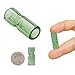Rollers-Glass Tips-12 Pack- Variety Sizes & Colors (8mm,10mm,12mm) Bundled with GlueGar 10ml, Tube, Caligars Sticker (Green, 12mm)
