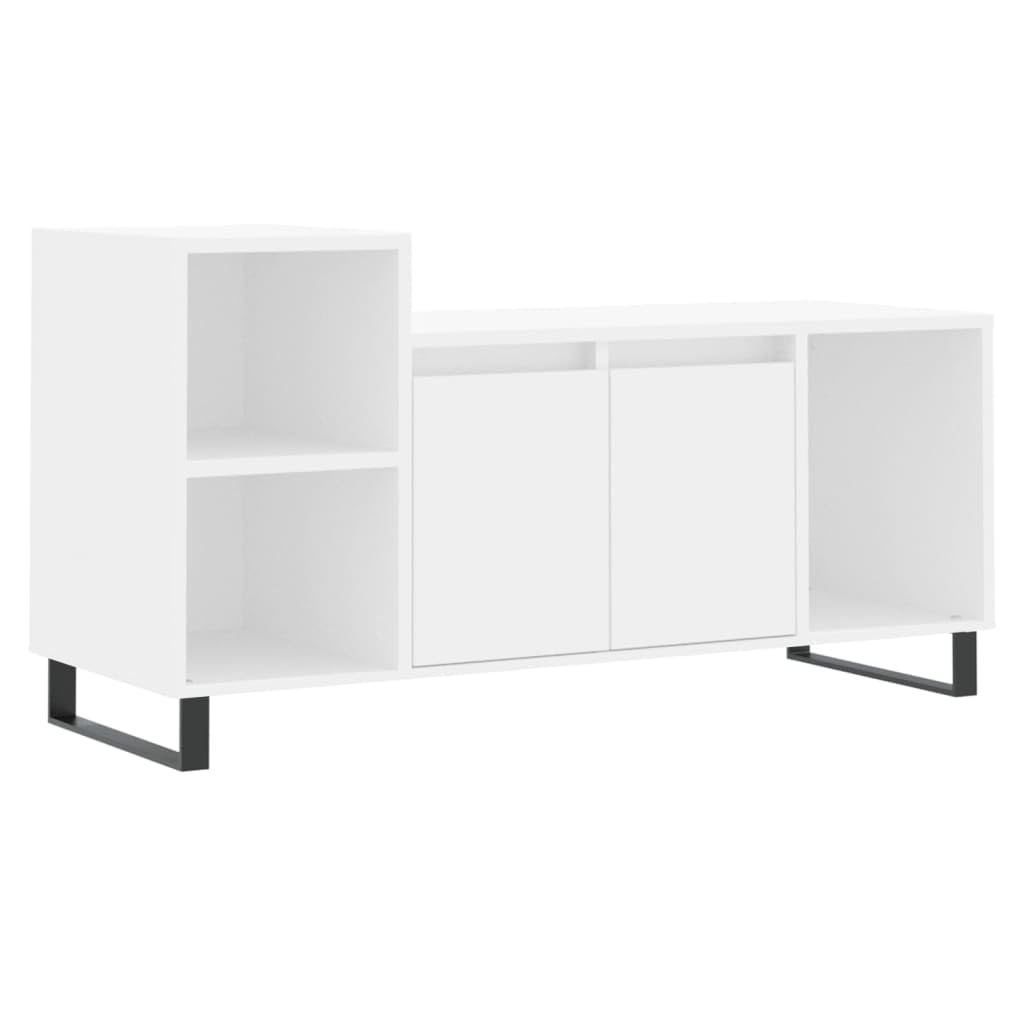 vidaXL Mobile Porta TV Bianco 100x35x55 cm in Legno Multistrato