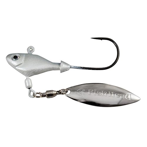 Fish Head 1100107 Original and Patented Spin, Albino, 1/2oz