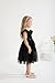 Sinhoon Toddler Girl Tulle Dress Summer Ruffle Sleeveless Baby Girl Fashion Casual Dresses(black2,3T)
