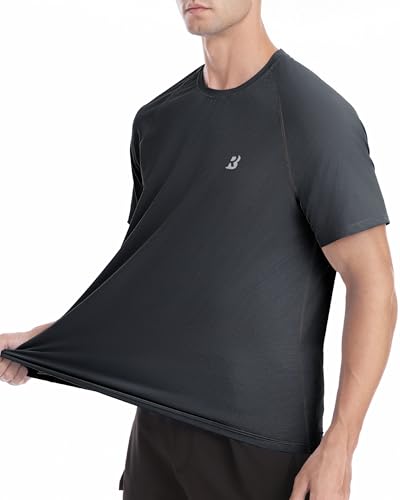 Roadbox Men's Rash Guard Short Sleeve, UPF 50+ UV Sun Protection Water T-Shirts, Cool Dry Swim Shirts for Surf Beach Fishing3