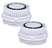 Poweka Têtes de brosse de rechange Compatible avec Clariso-nic MIA & MIA 2 PRO PLUS masseur facial nettoyant visage lavage en profondeur tête de brosse de soin des pores,2 pièces