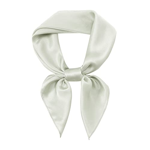 RIIQIICHY Head Scarf for Women Hair Scarf Silk Scarf for Hair Wrapping at Night 27.5 × 27.5 inches Cream