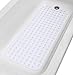 Tike Smart Extra-Long Non-Slip Bathtub Mat, 39”x16” (for Smooth/Non-textured Tubs Only) - Safe & Clean, Anti-bacterial, Machine-washable, Superior Grip & Drainage - Non-Slip Bath Mat - Vinyl - Clear