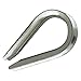 Super Tough Zinc Plated Cable & Rope Thimble - for 1/8