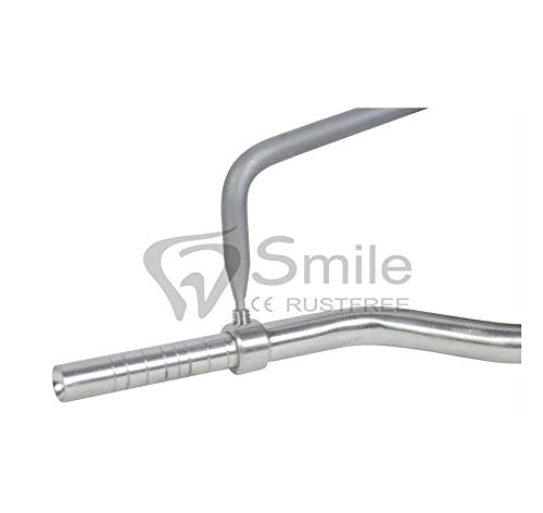 Osteotomes - Juego de 5 osteótomos en ángulo de desplazamiento cóncavo de 2,0 mm - 3,4 mm - 4,3 mm - 5,0 mm
