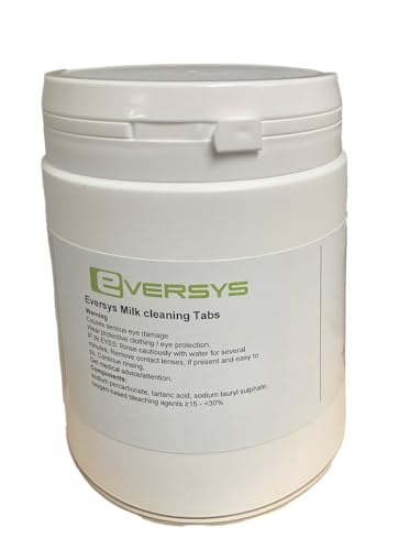 eversys warm clean coffee machine milk cleaning tabs 63 pieces 92 gr each for cameo and enigma