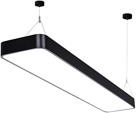 Pendant Lights Chandelier Modern Rectangular LED Chandelier Minimalist Pool Table Pendant Lamp Adjustable Height Light Fixture for Billiard Room Dining Room Office Gym