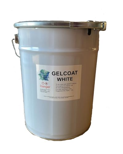 Swindon Composite Supplies : Marine White Gelcoat 5kg - Lloyds Approved - Polyester - MEKP Hardener inc