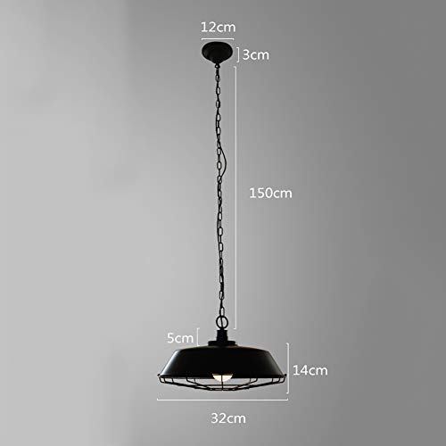 Suspension léger loft de plafond industriel au design vintage en métal brossé