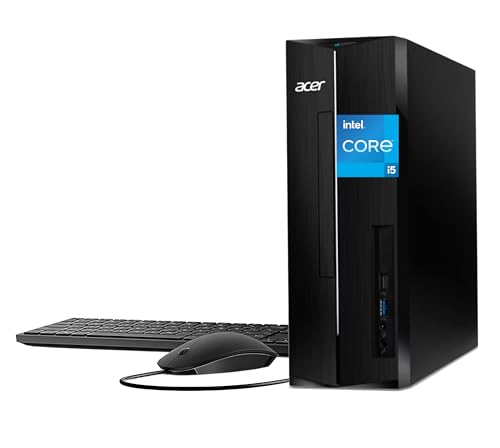 Image of acer Aspire SFF Desk Business Desktop Computer, Intel Core i5(10-Cores /16-Threads), 16GB RAM, 512GB PCIe + 500GB Portable HDD, Small Form Factor, Wi-Fi, 2-Monitor Support 4K, Keyboard & Mouse, Win 11