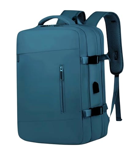 Mochila Viagem Avião Viral Expansível Low Cost Reforçada Impermeável Bagagem de Mão - AZUL PETRÓLEO