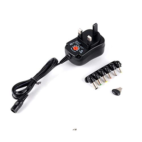 Mouchao - Adaptador de Corriente de 3 a 12 V con Cargador USB y regulador de Voltaje de 12 W