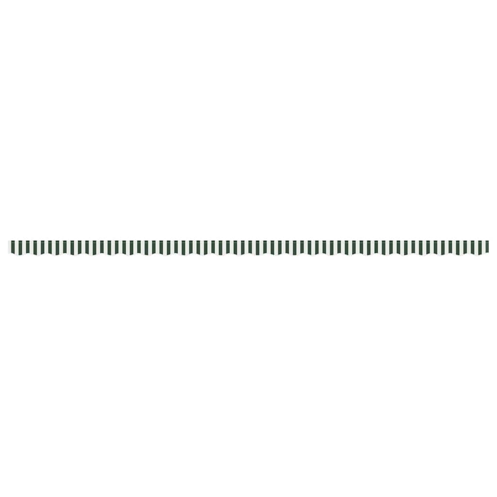 Lambrequin Store Exterieur 6m Vert Blanc Polyester