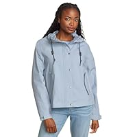 Eddie Bauer Women's Port Townsend Waterproof Rain Jacket, Waterproof, Blue Smoke, XX-Large