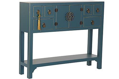 DRW Consola Abeto 95x24x79 Oriental Azul