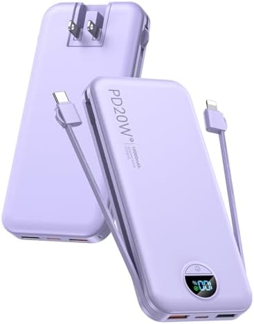 Portable Charger, 10000mAh PD20W USB C Fast Charging Power Bank w...