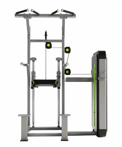 MiM USA Commercial Weight Assisted Dip & Chin Machine | Professional Pull Up Dip Station | Upper Body Workout Machine