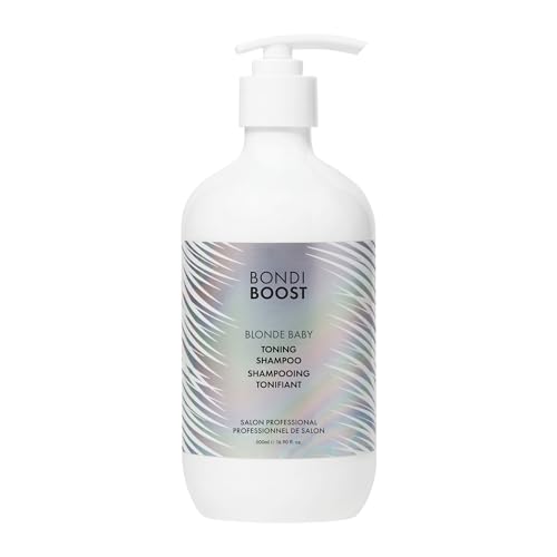 BondiBoost Blonde Baby Toning Purple Shampoo - Sulfatfrei, auf Aloe-Basis mit Violetten Pigmenten & Jojobaöl für Blondes Haar - Vegan & Tierversuchsfrei - 300ml